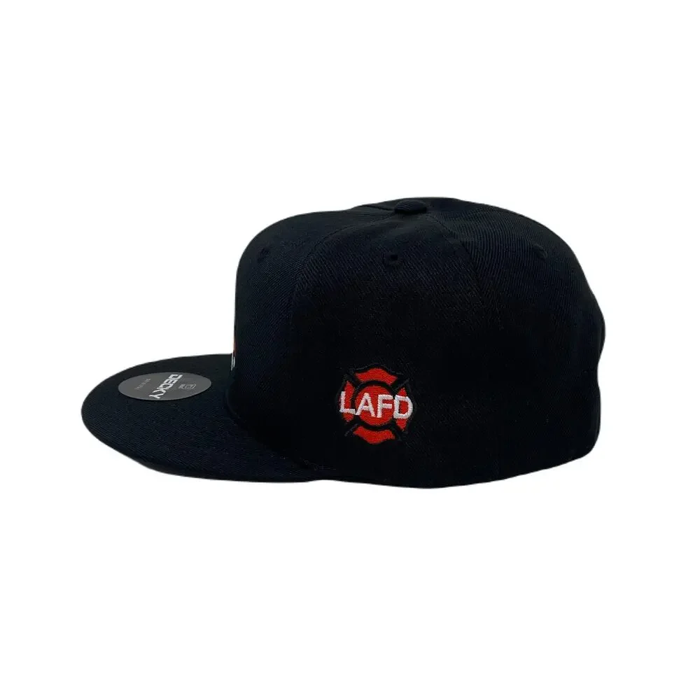 Los Angeles LA Axe Snapback Hat All Black